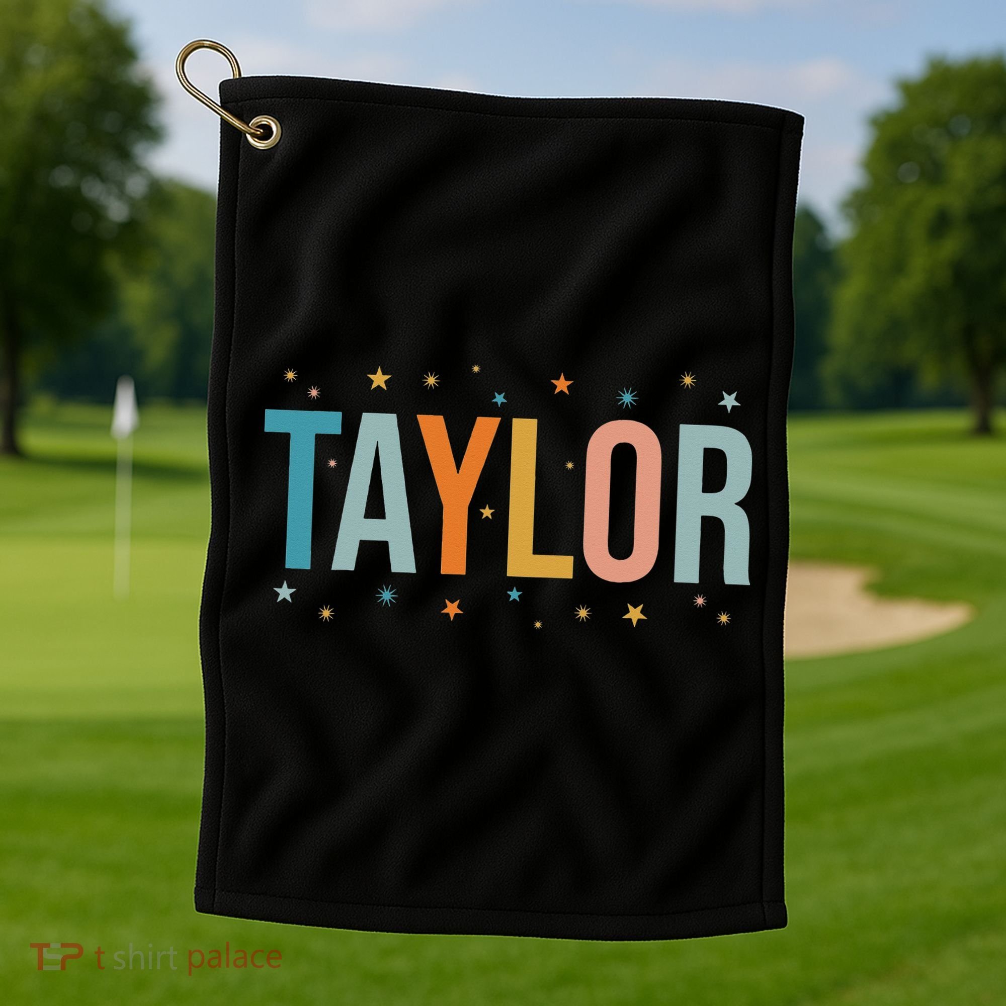I Love Taylor Cute First Name Taylor Golf Towel
