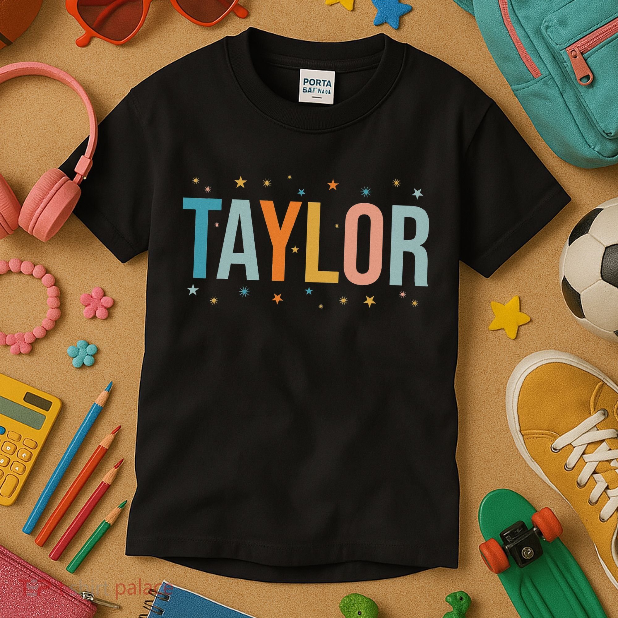I Love Taylor Cute First Name Taylor Kids T-Shirt