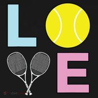 I Love Tennis Tennis Player Tie-Dye Long Sleeve Shirt thumb 2