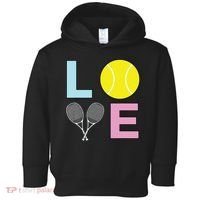 I Love Tennis Tennis Player Toddler Hoodie thumb 0