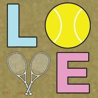 I Love Tennis Tennis Player Garment-Dyed Women's Muscle Tee thumb 6