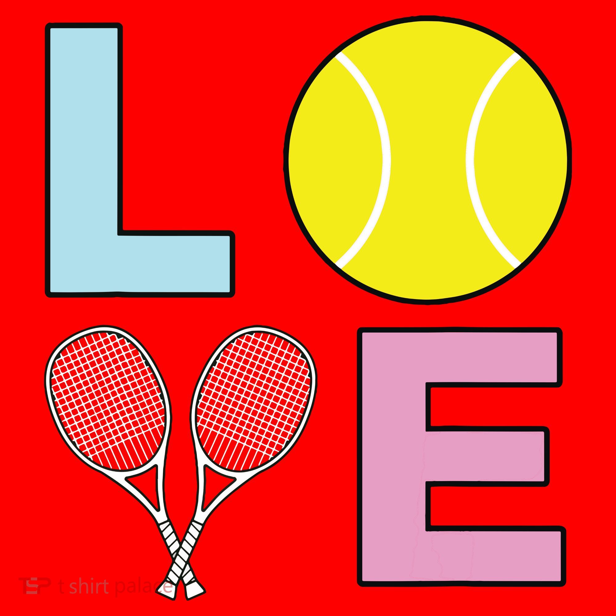 I Love Tennis Tennis Player Santa Hat