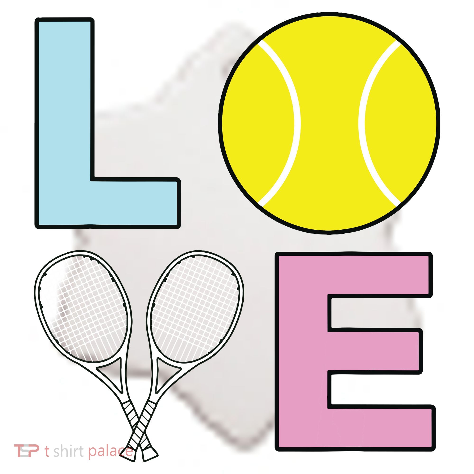 I Love Tennis Tennis Player Ceramic Ornament