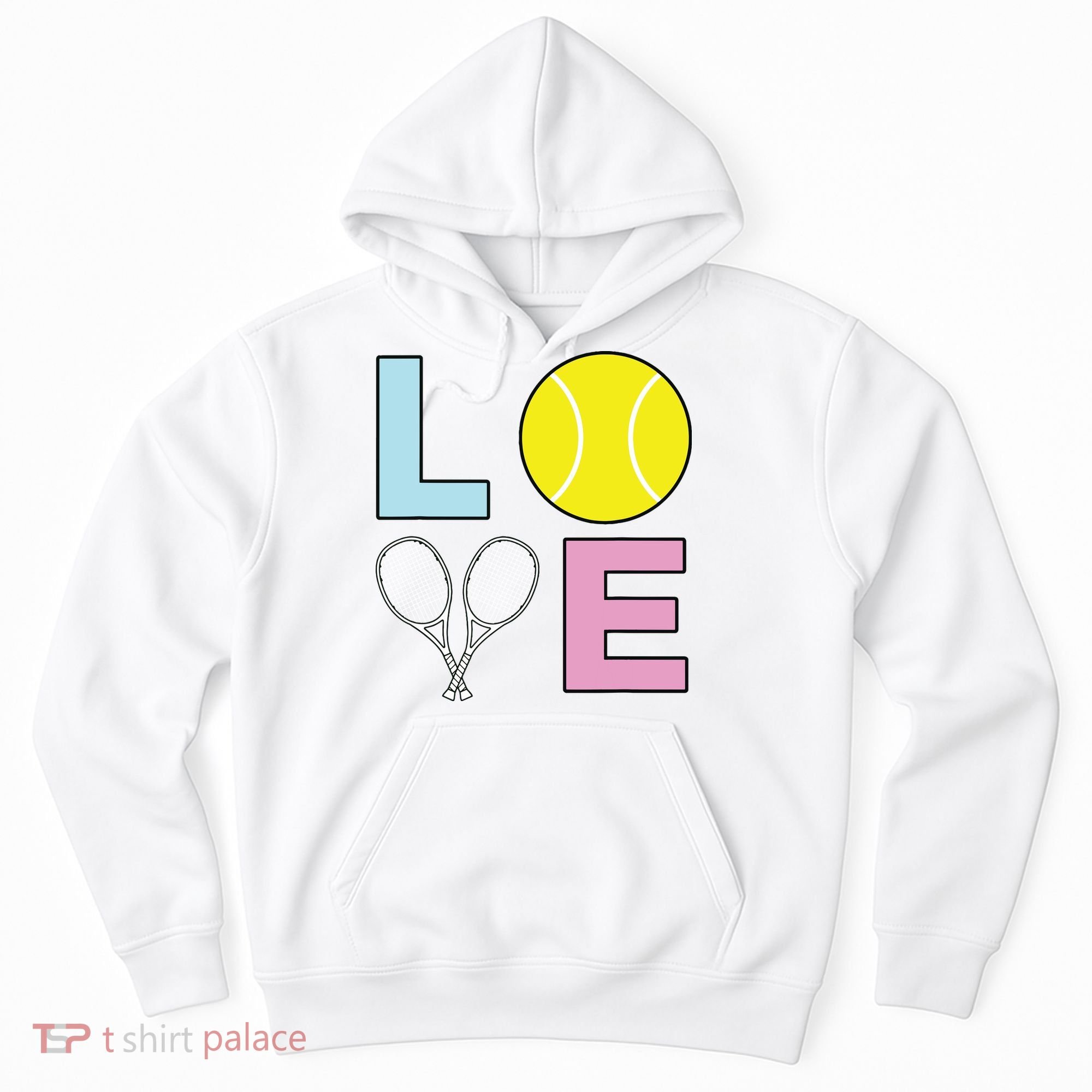 I Love Tennis Tennis Player Hoodie