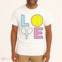 I Love Tennis Tennis Player Tall T-Shirt thumb 2