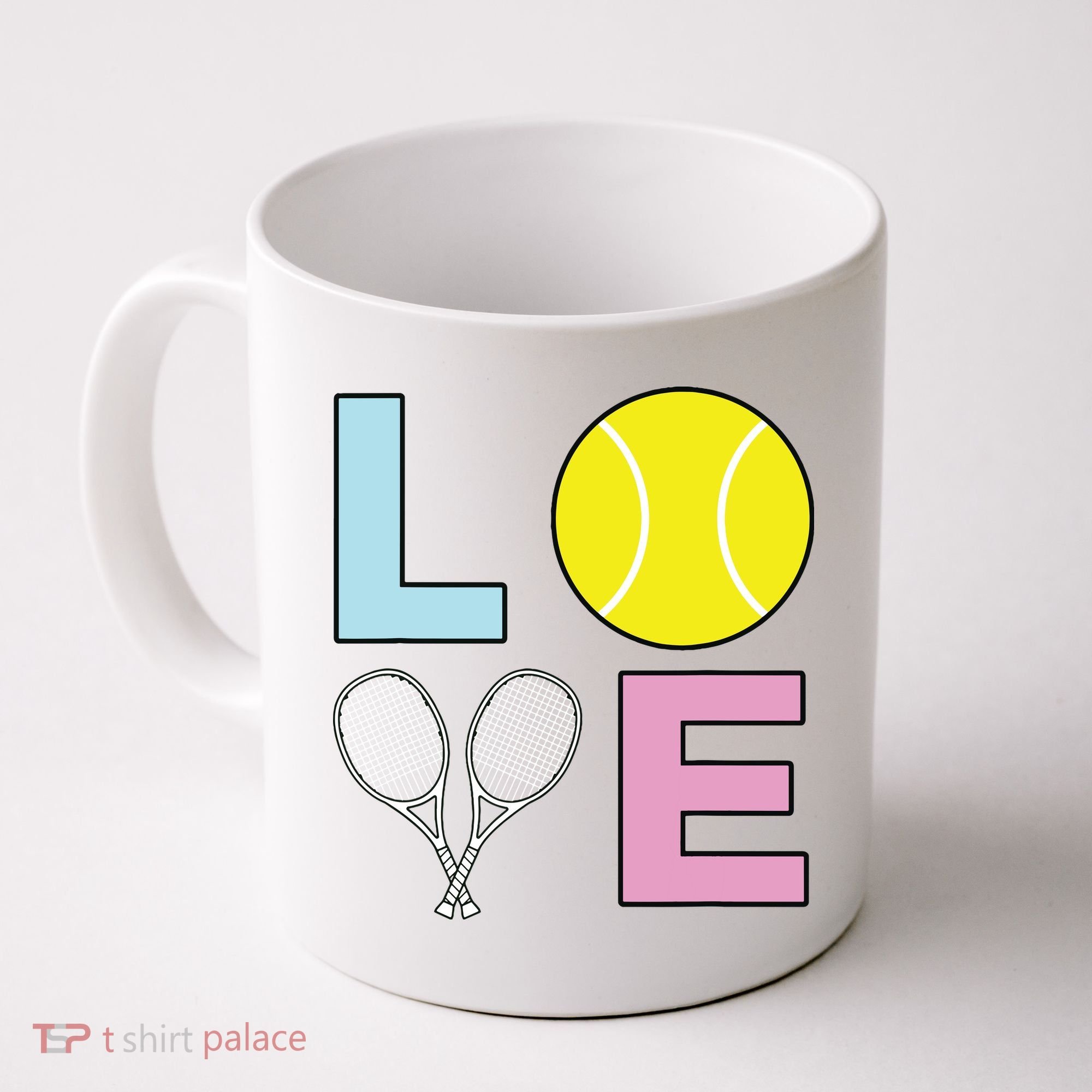 I Love Tennis Tennis Player Coffee Mug