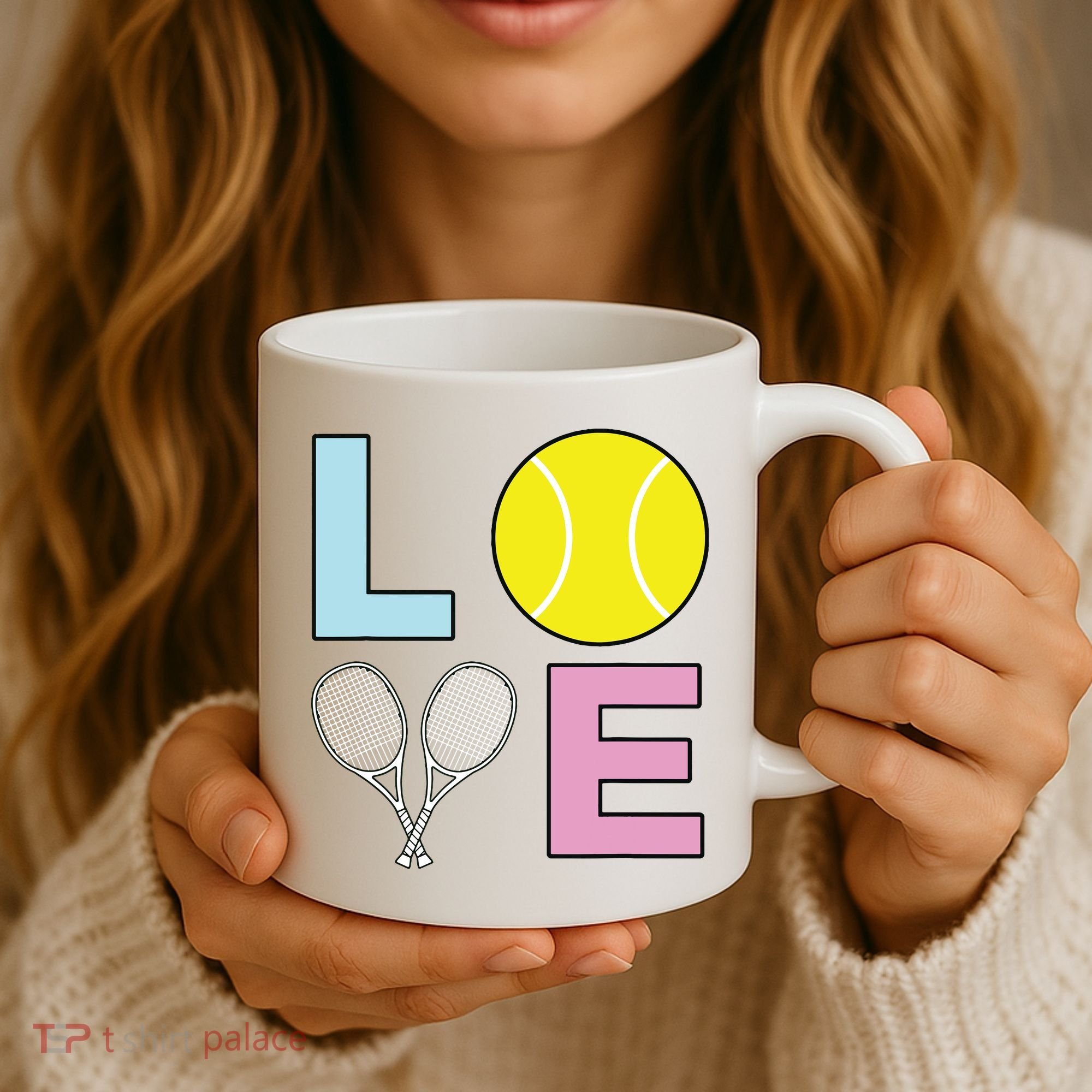 I Love Tennis Tennis Player Coffee Mug