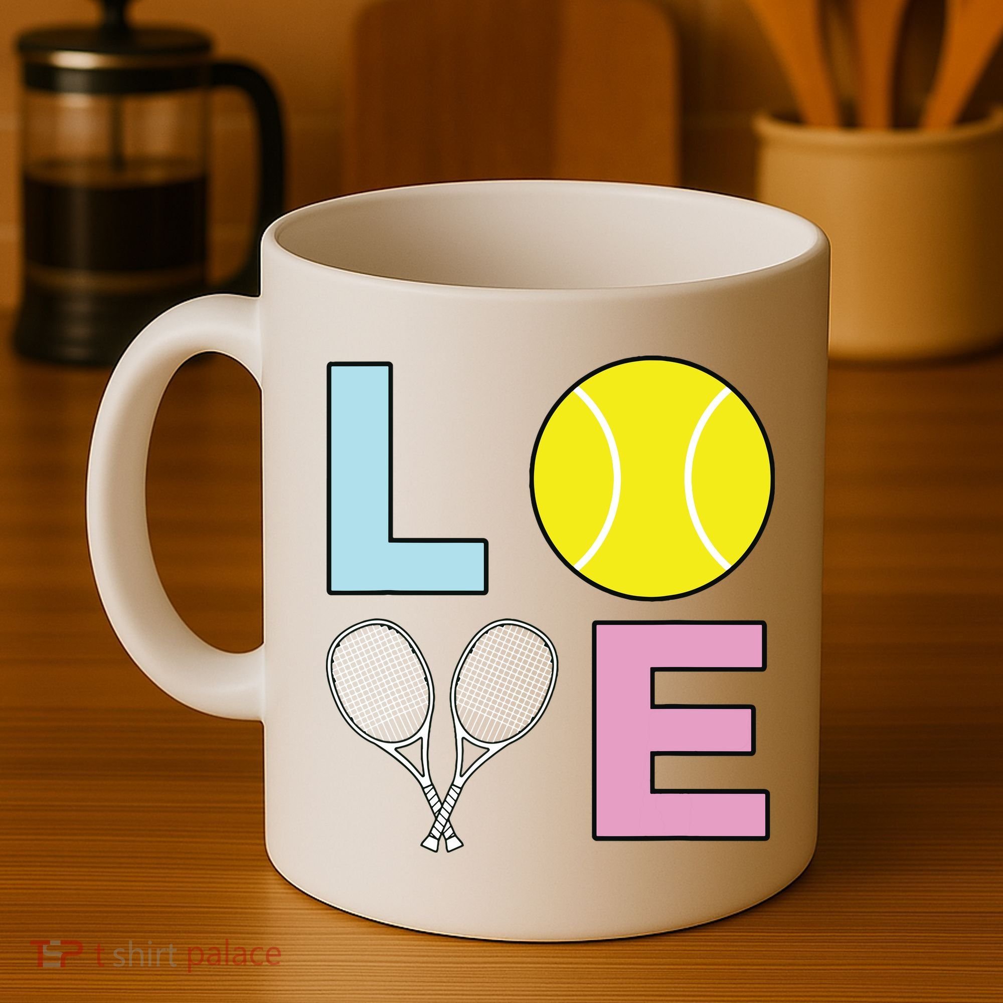 I Love Tennis Tennis Player Coffee Mug