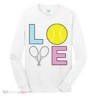 I Love Tennis Tennis Player Tall Long Sleeve Shirt thumb 0