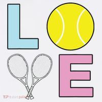 I Love Tennis Tennis Player Tall Long Sleeve Shirt thumb 2