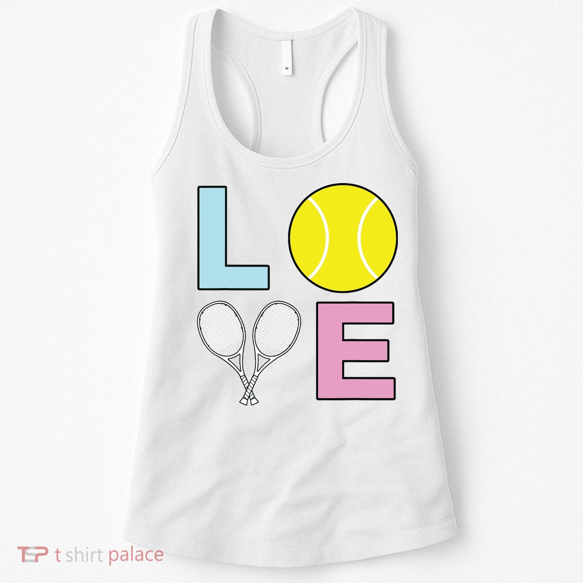 I Love Tennis Tennis Player Women's Tank Top
