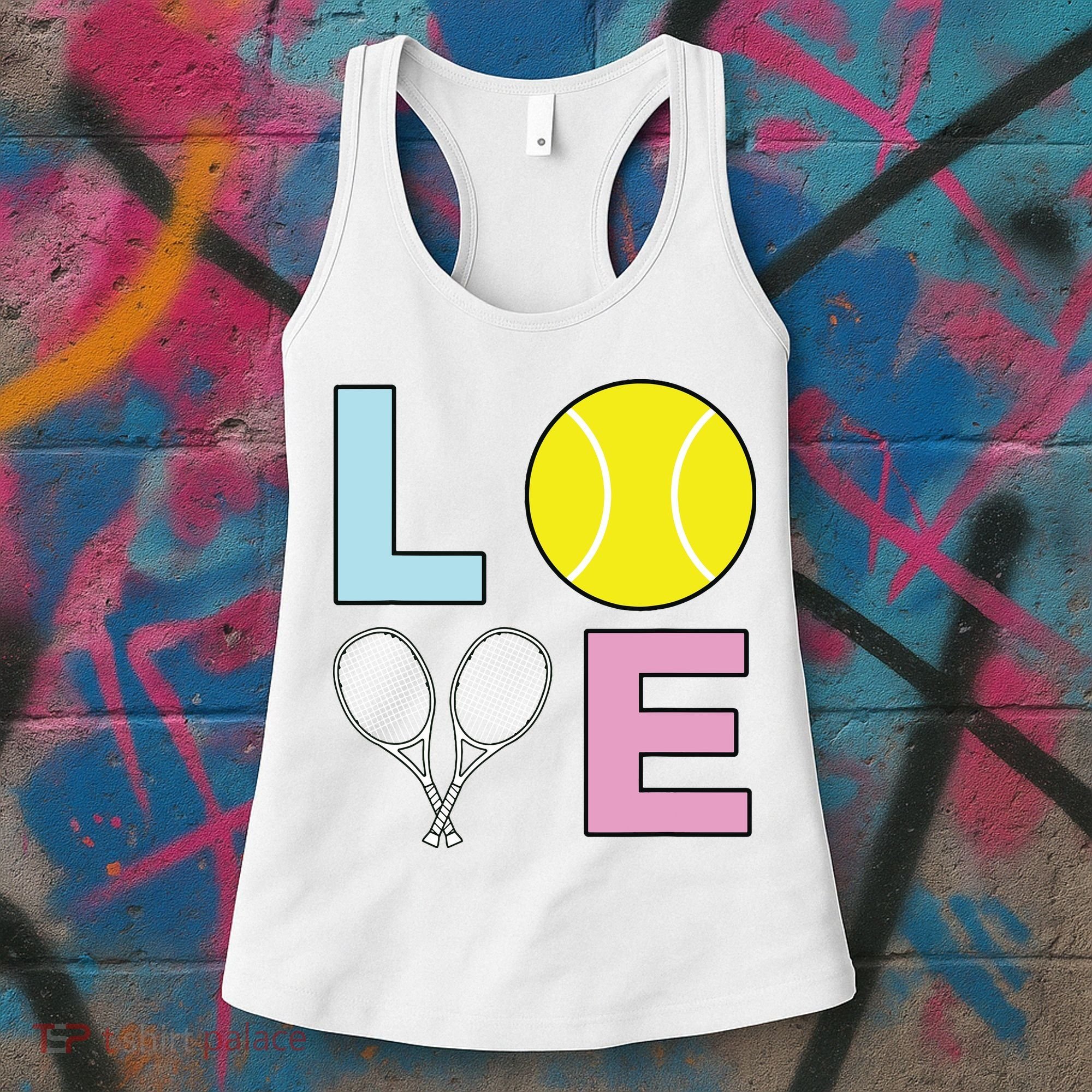 I Love Tennis Tennis Player Women's Tank Top