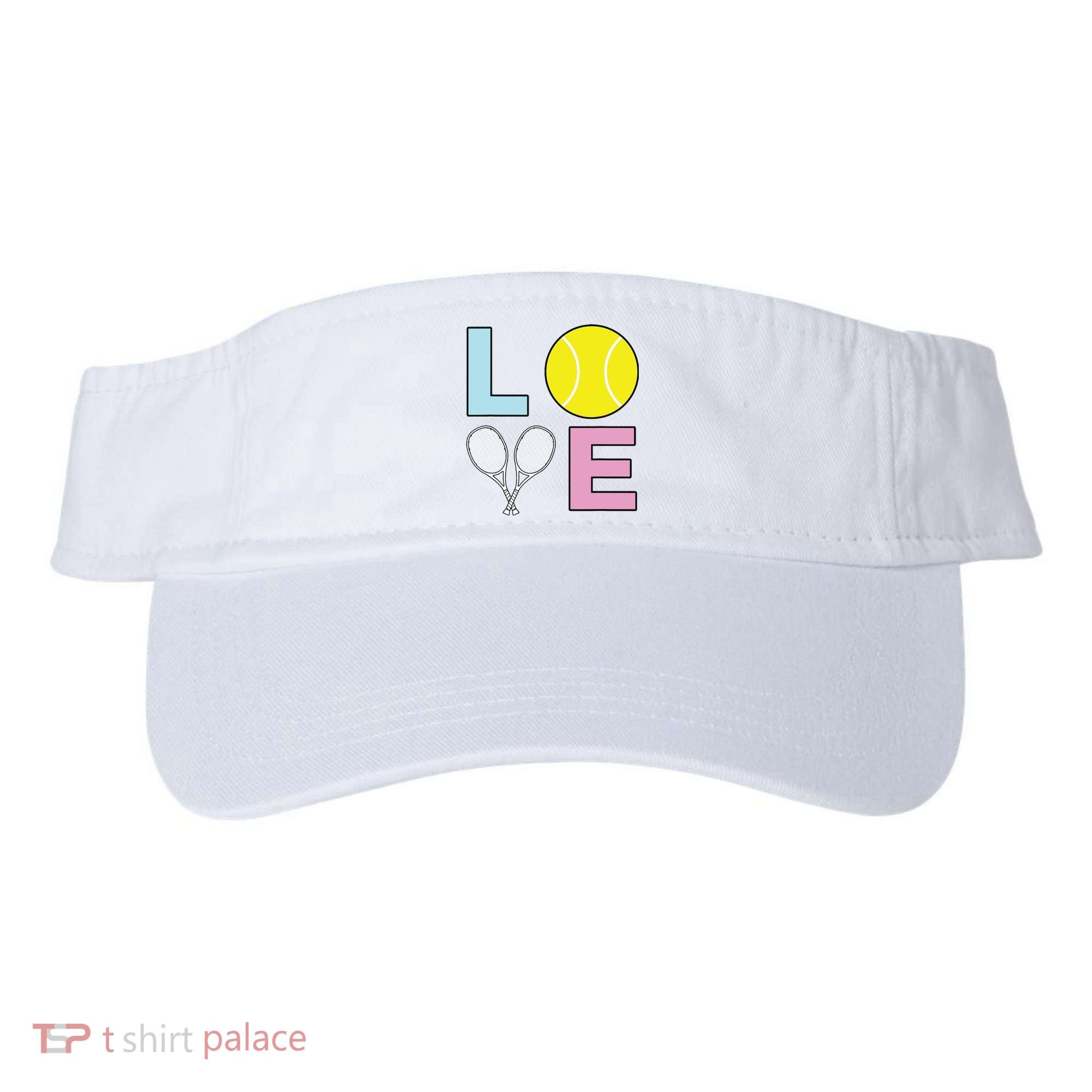 I Love Tennis Tennis Player Visor
