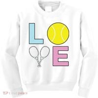 I Love Tennis Tennis Player Kids Sweatshirt thumb 0