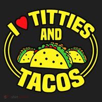 I Love Titties And Tacos Hat thumb 2