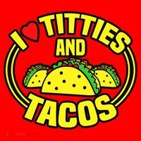 I Love Titties And Tacos Santa Hat thumb 1