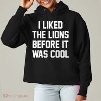 I Liked The Lions Before It Was Cool Funny Ladies Heavyweight Boxy Pullover Hoodie thumb 0