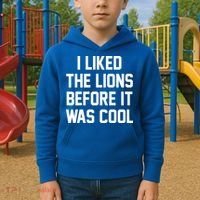 I Liked The Lions Before It Was Cool Funny Kids Hoodie thumb 2