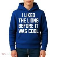 I Liked The Lions Before It Was Cool Funny Kids Hoodie thumb 4