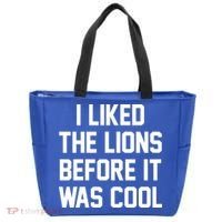 I Liked The Lions Before It Was Cool Funny Tote Bag thumb 0