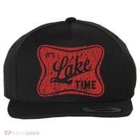 ItS Lake Time Summer Lake Camper Life Wool Snapback Cap thumb 0