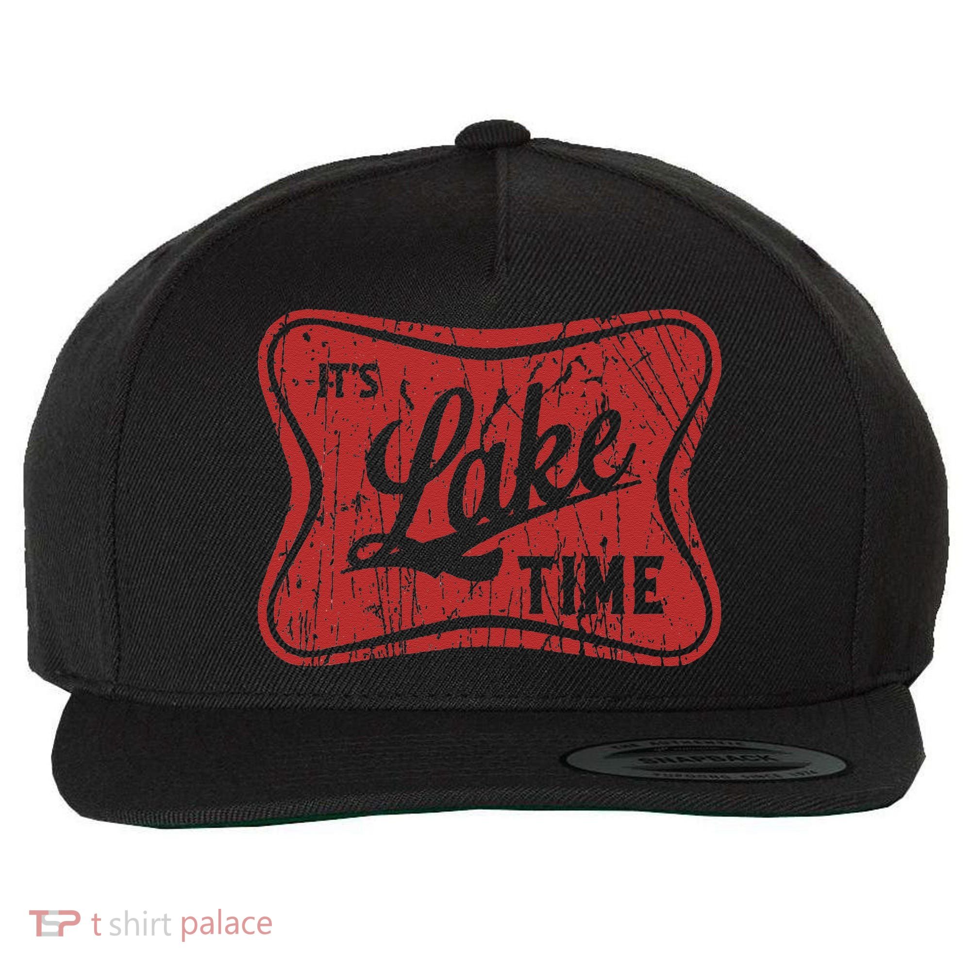ItS Lake Time Summer Lake Camper Life Wool Snapback Cap