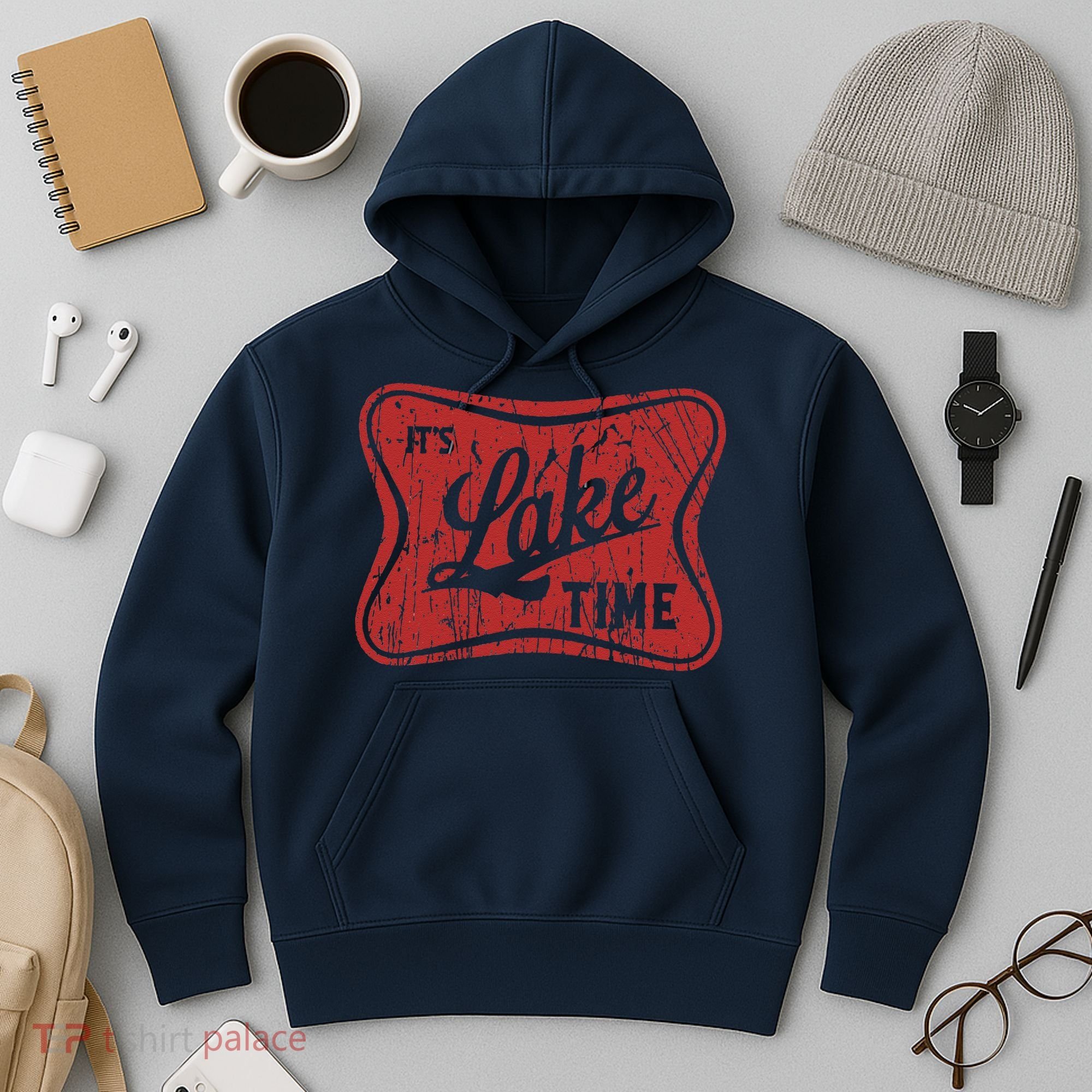 ItS Lake Time Summer Lake Camper Life Hoodie