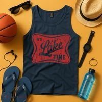 ItS Lake Time Summer Lake Camper Life Tank Top thumb 4