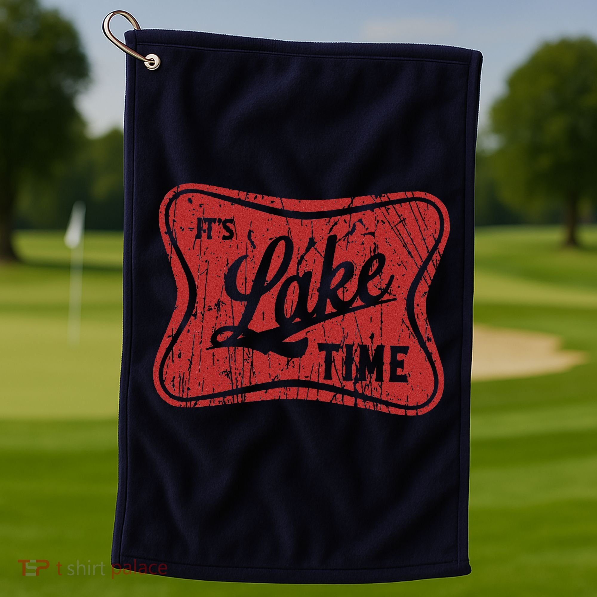 ItS Lake Time Summer Lake Camper Life Golf Towel
