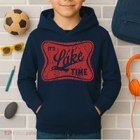 ItS Lake Time Summer Lake Camper Life Kids Hoodie thumb 2