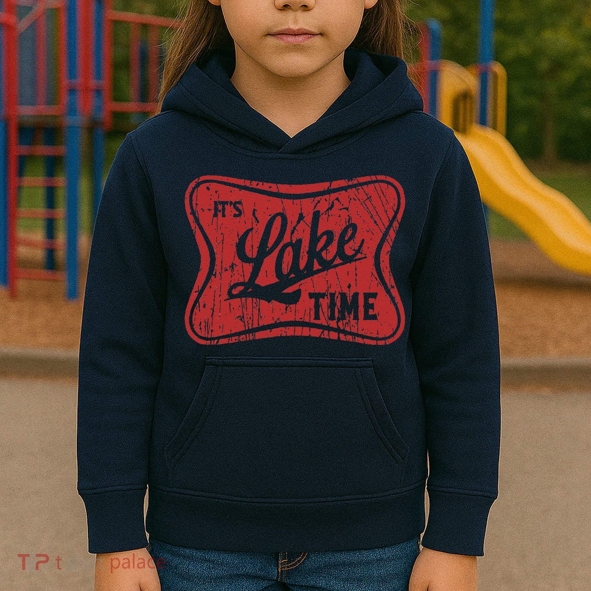 ItS Lake Time Summer Lake Camper Life Kids Hoodie