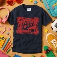 ItS Lake Time Summer Lake Camper Life Kids T-Shirt thumb 3