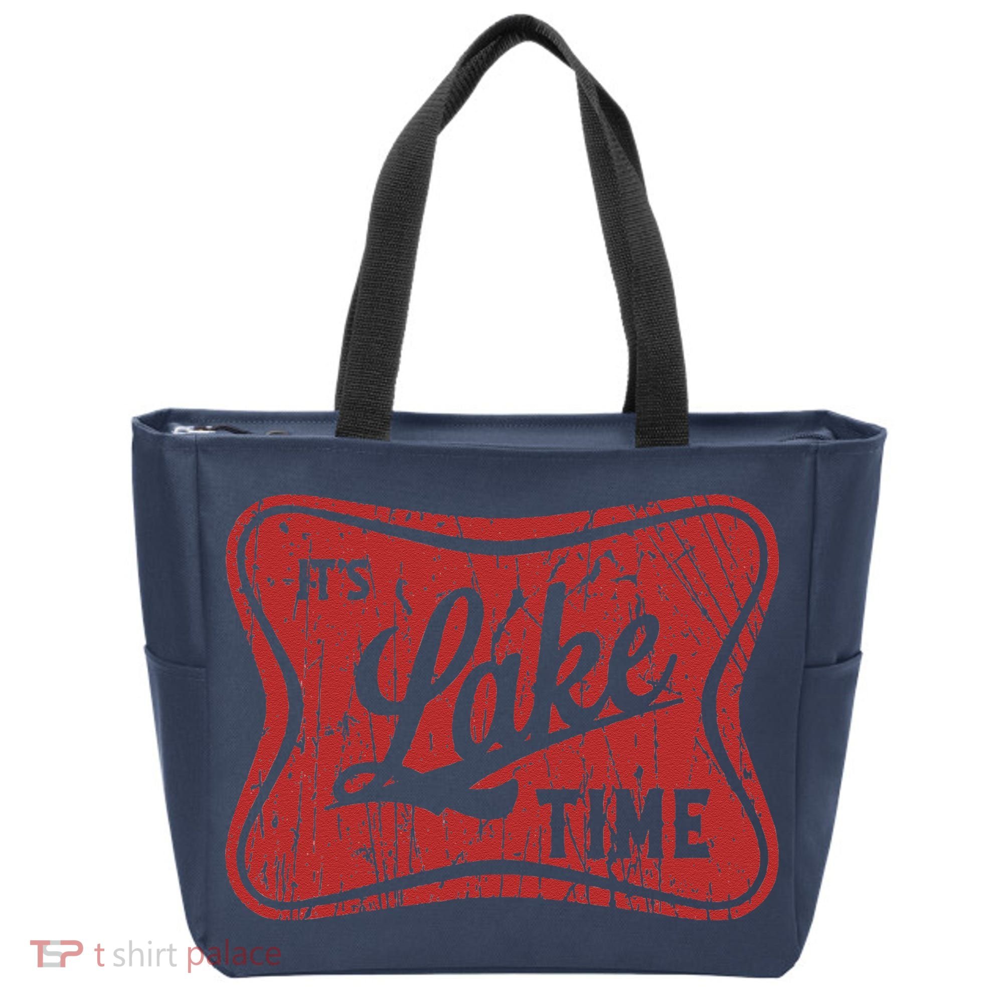 ItS Lake Time Summer Lake Camper Life Tote Bag