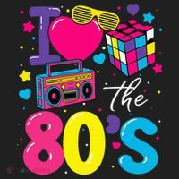 I Love The 80s 80's Party Retro birthday  Women's Sweatshirt thumb 2