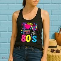 I Love The 80s 80's Party Retro birthday  Women's Tank Top thumb 2