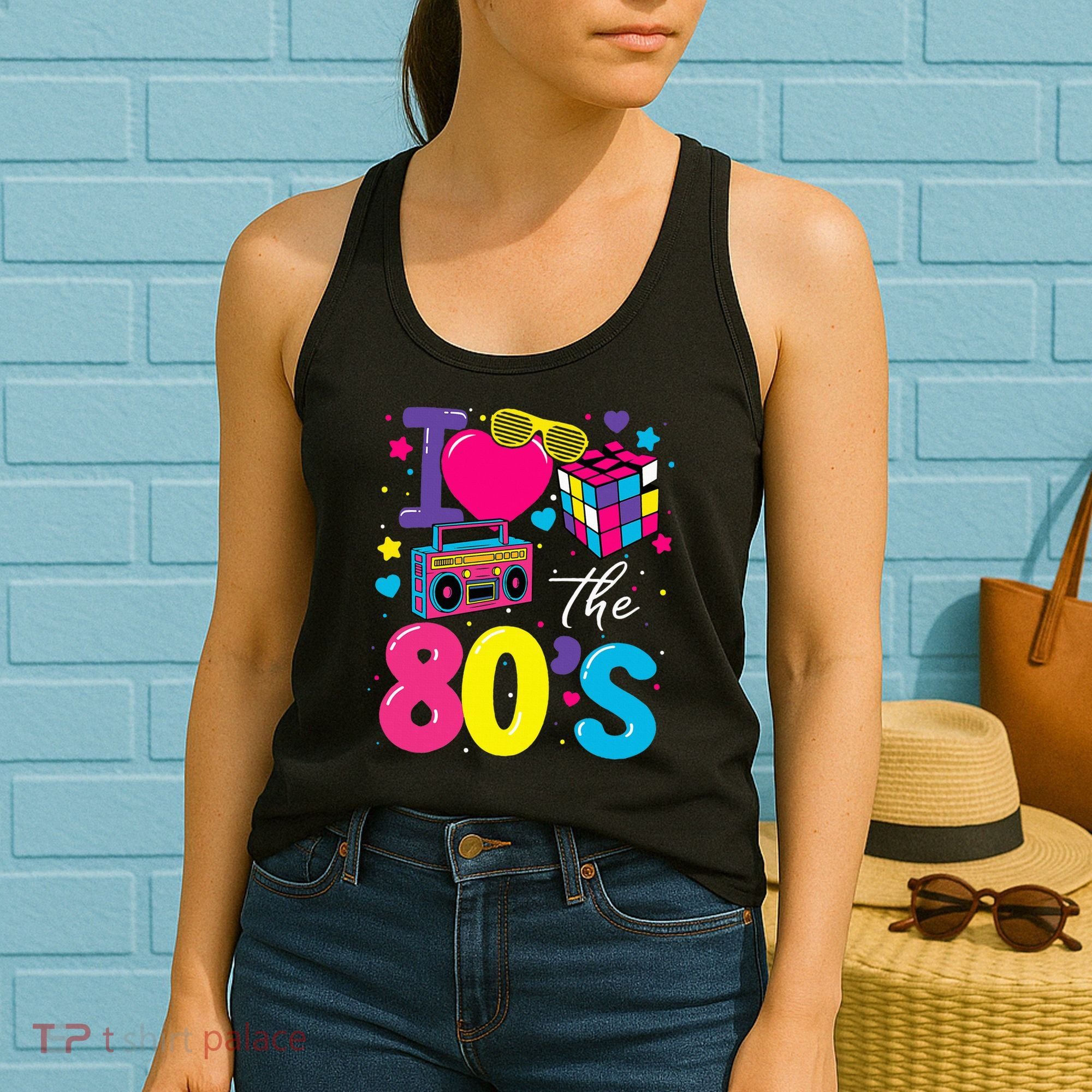 I Love The 80s 80's Party Retro birthday  Women's Tank Top