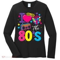 I Love The 80s 80's Party Retro birthday  Women's Long Sleeve Shirt thumb 0
