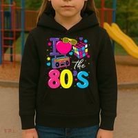 I Love The 80s 80's Party Retro birthday  Kids Hoodie thumb 3