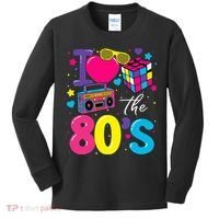 I Love The 80s 80's Party Retro birthday  Kids Long Sleeve Shirt thumb 0