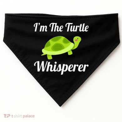 I Love Turtles - Turtle Whisperer USA-Made Doggie Bandana