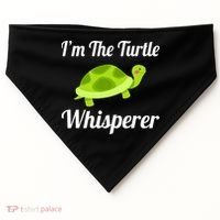 I Love Turtles - Turtle Whisperer USA-Made Doggie Bandana thumb 0