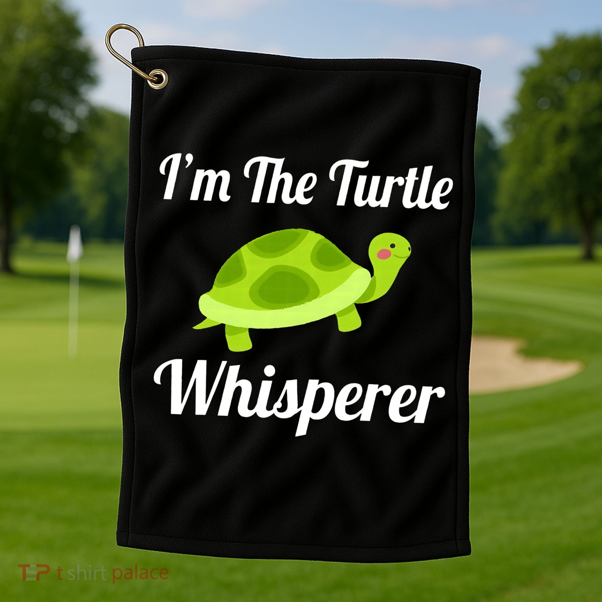 I Love Turtles - Turtle Whisperer Golf Towel