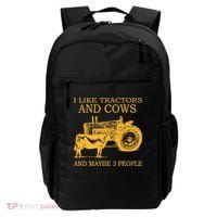 I Like Tractors And Cows And Maybe 3 People Farmer Backpack thumb 0