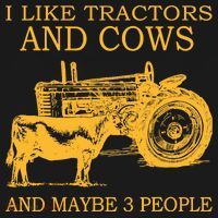 I Like Tractors And Cows And Maybe 3 People Farmer Backpack thumb 2