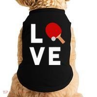 I Love Table Tennis Cute Funny Ping Pong Doggie Tank thumb 0
