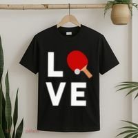 I Love Table Tennis Cute Funny Ping Pong T-Shirt thumb 2