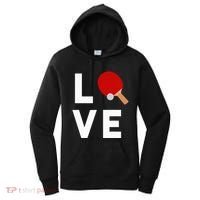I Love Table Tennis Cute Funny Ping Pong Women's Hoodie thumb 0