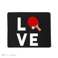 I Love Table Tennis Cute Funny Ping Pong Mousepad thumb 0