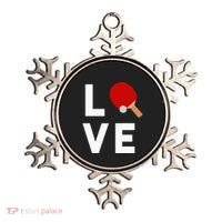 I Love Table Tennis Cute Funny Ping Pong Ornament thumb 0