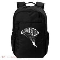 I Like To Get High Skydiver Parachutist Skydive Parachute Backpack thumb 0